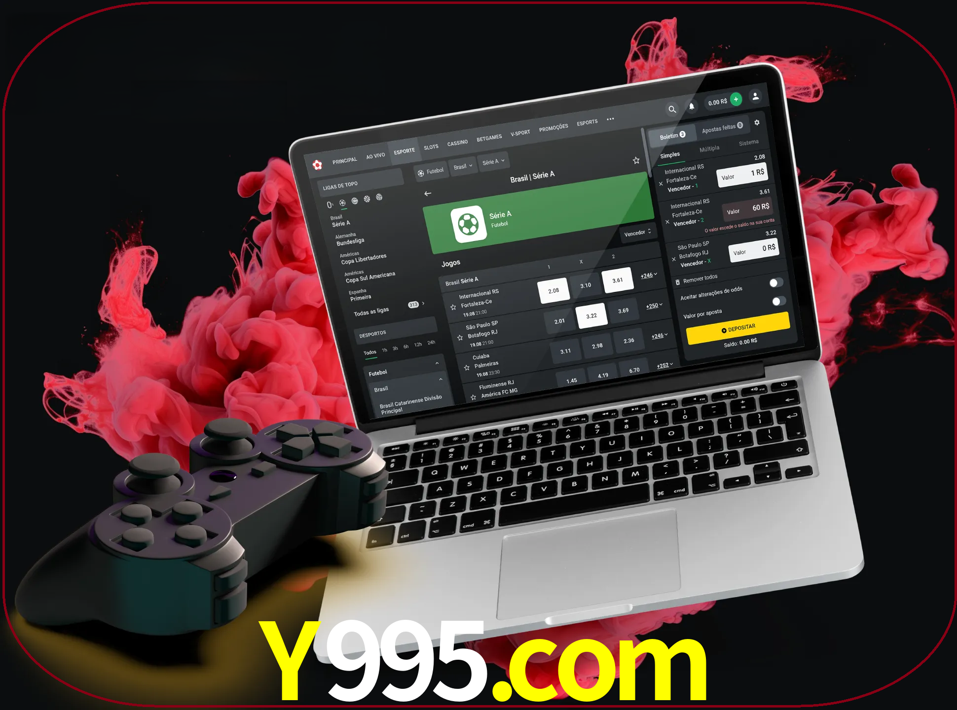 Visite a secção especial de jogos de vídeo em y995 para descobrir em que jogos pode apostar e ganhar muito dinheiro.