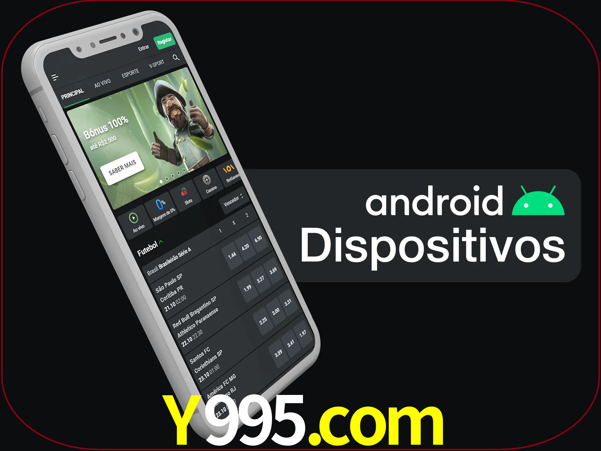 O aplicativo suporta a maioria de todos os dispositivos Android.