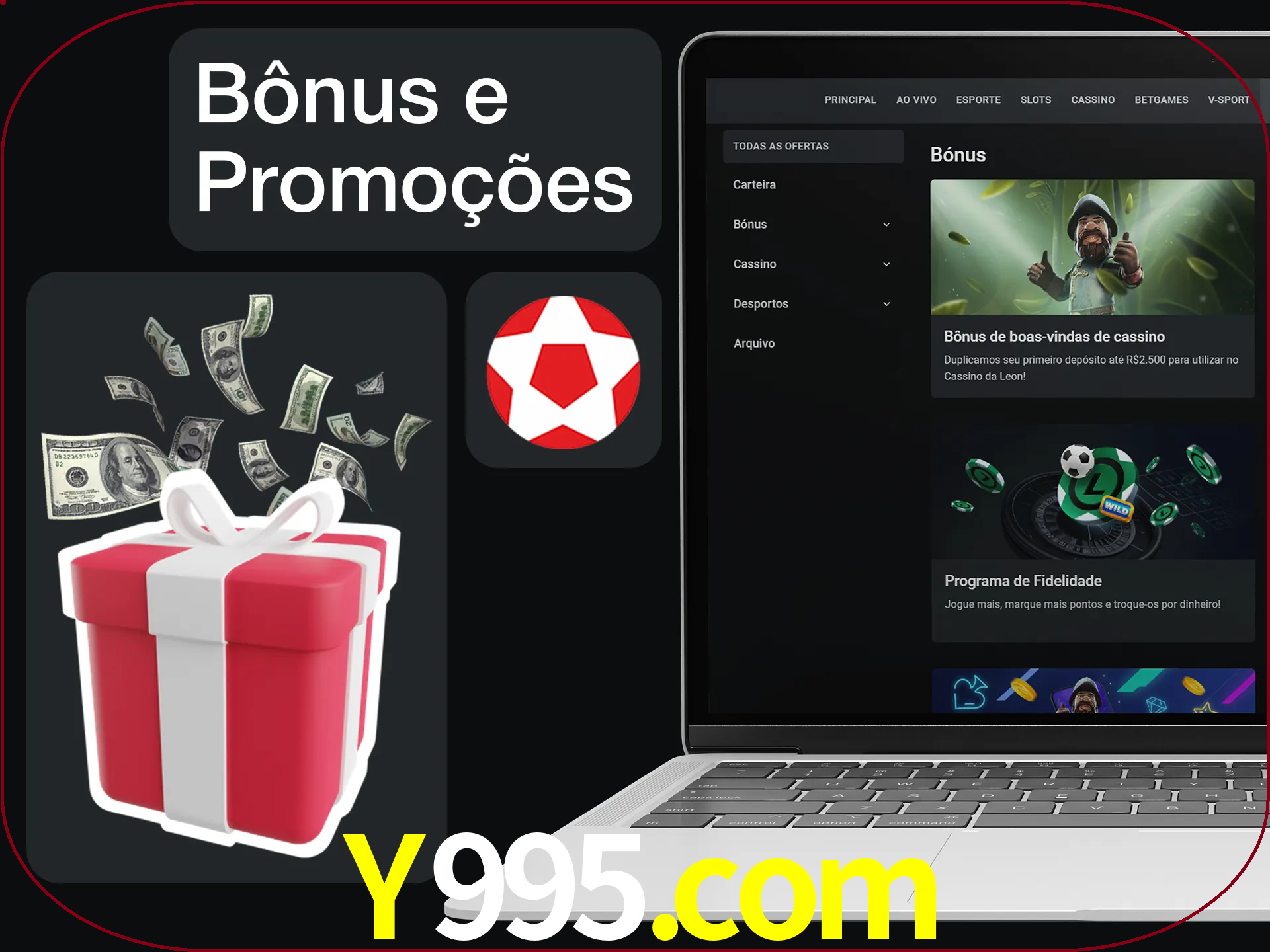 Verifique se há novos bônus e promoções.
