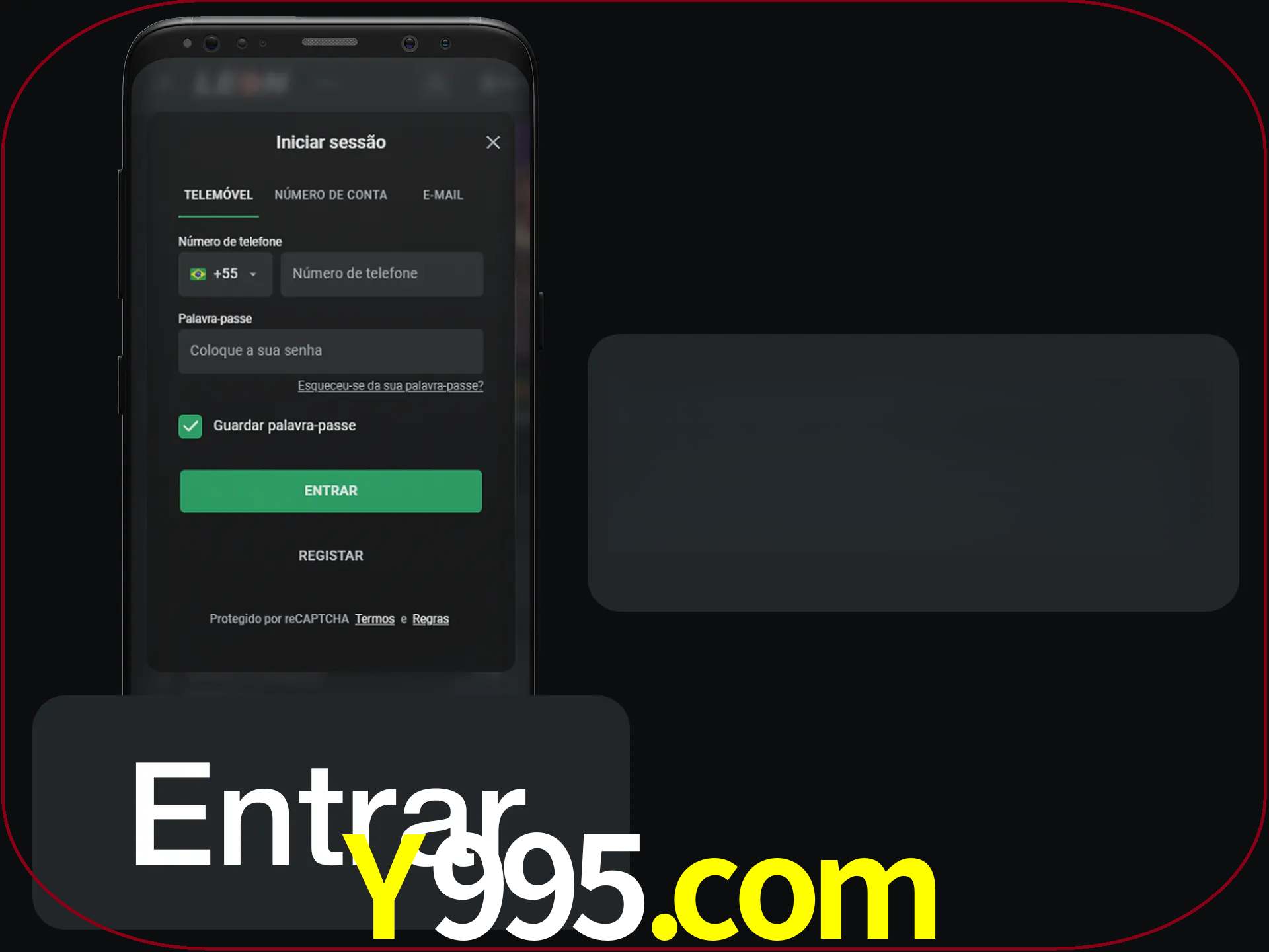 Faça o login para começar a apostar e jogar no cassino.